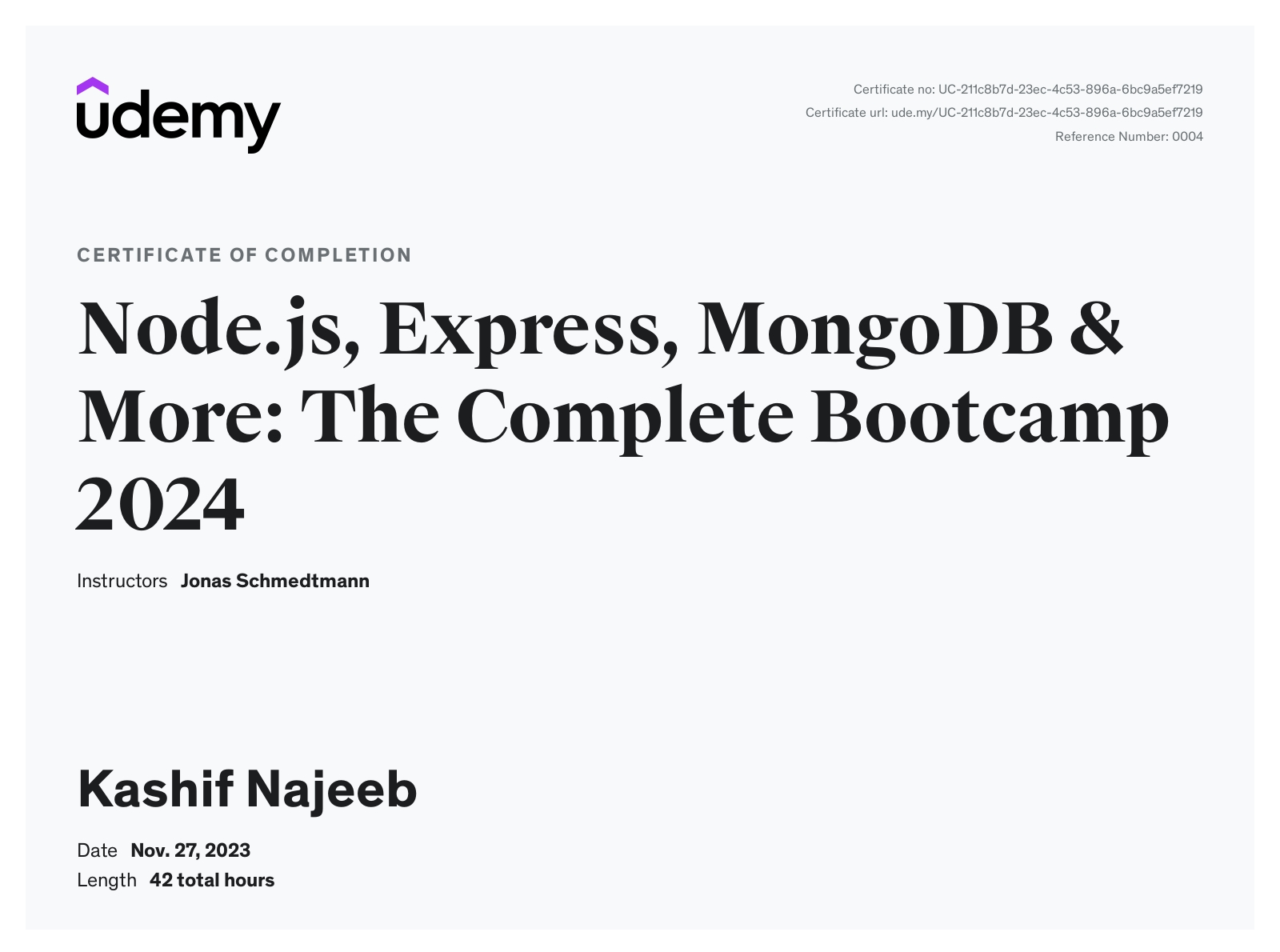 Node.js, Express, MongoDB & More: The Complete Bootcamp 2024